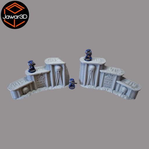 Lyra Stairs - 28mm Wargaming Scatter Terrain Scenery Tabletop Miniature - Only-Games