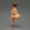 Naked Girl sitting and enjoying - Only-Games