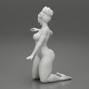 Sexy woman In Bikini Sitting On Her knees - Only-Games