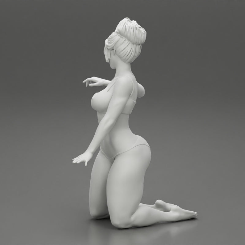 Sexy woman In Bikini Sitting On Her knees - Only-Games