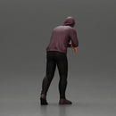 man in a hoodie leaning with his hands on the car - Only-Games