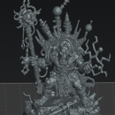 Telly-Porta Skrapp Boy | supported  - Sci-Fi Orc Warlord Miniature | Scrap-Tech| Original Wargaming 40mm