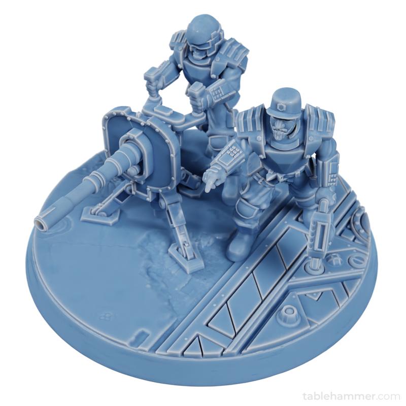 Factory Guard Heavy Cannon - human heavy weapon team (Accell Union) - Only-Games