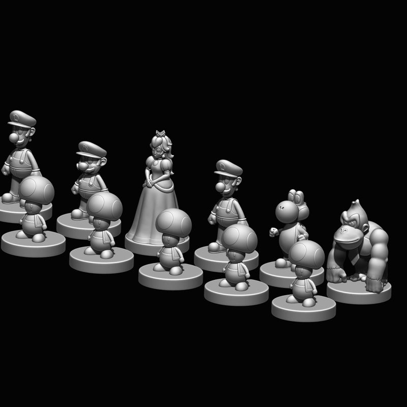 Mario Bros Chess - 2cm Squares