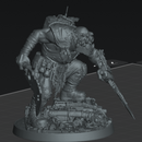 Skrapp Boss Sneakrut – Sci-Fi Orc Warlord Miniature | Scrap-Tech Tabletop Commander | Original Wargaming Model