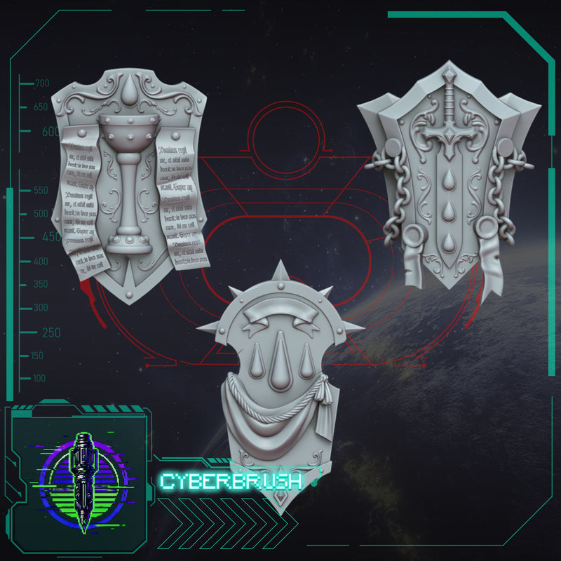 Crimson Angels, Shields (Left hands) - Only-Games