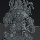 Boss Skrapper Mekkanic Supa Skrapp Armor - Sci-Fi Orc Warlord Miniature | Scrap-Tech| Original Wargaming 40mm base