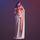 FIGURINE COLLECTION / CUTE GIRLS IN TOWELS / 5 PIECES - Only-Games