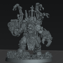 Boss Skrapper Mekkanic Supa Skrapp Armor - Sci-Fi Orc Warlord Miniature | Scrap-Tech| Original Wargaming 40mm base