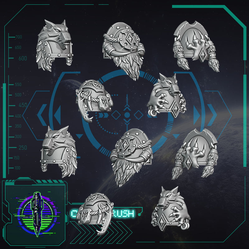 Space Vikings, Shoulderpads - Only-Games