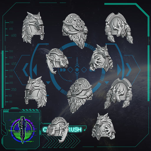 Space Vikings, Shoulderpads - Only-Games