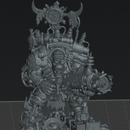 Boss Skrapper Mekkanic Supa Blaster - Sci-Fi Orc Warlord Miniature | Scrap-Tech| Original Wargaming 40mm base