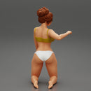 Sexy woman In Bikini Sitting On Her knees - Only-Games