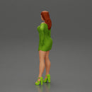 Confident Woman in kimono dress and heels posing - Only-Games