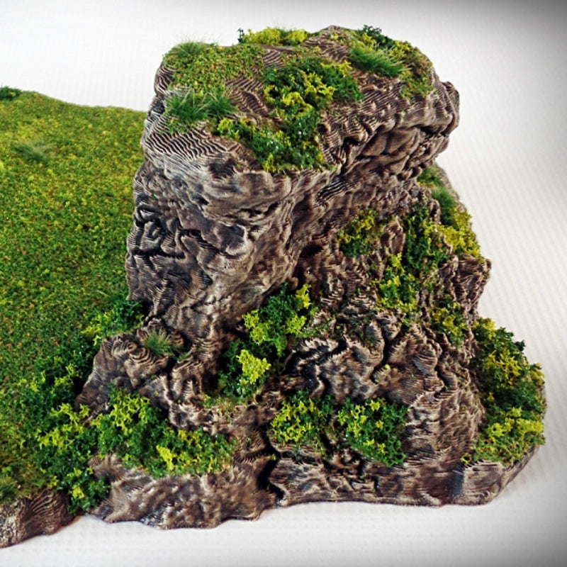 Ramp Spiral Outcropping: Dynamic Hills Terrain Set - Only-Games