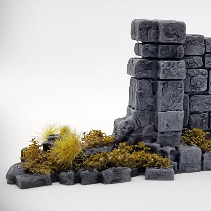 Half Arch Door Wall: Ancient Ruins Terrain Set - Only-Games