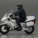 Police Officer riding Police motorbike - Only-Games