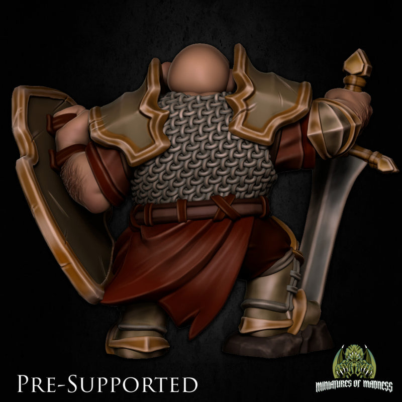 Berrom Bonetank [PRE-SUPPORTED] Guard Dwarf Knight Fighter - Only-Games