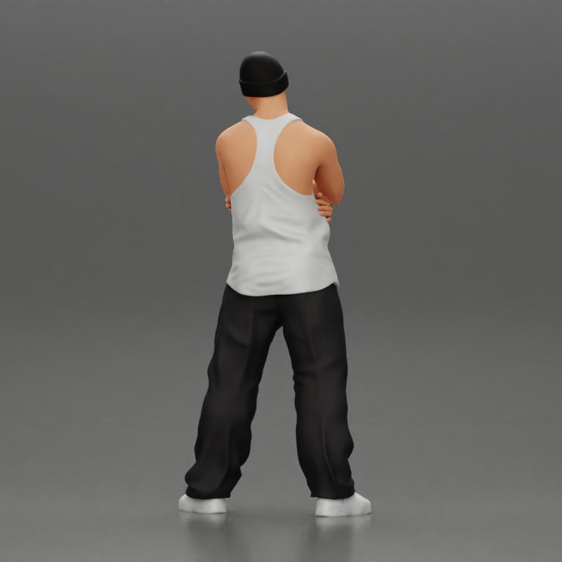 gangster homie arms crossed in hat - Only-Games