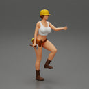 Young girl in helmet mechanic climbing - Only-Games