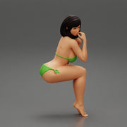 Sexy girl in bikini sitting - Only-Games