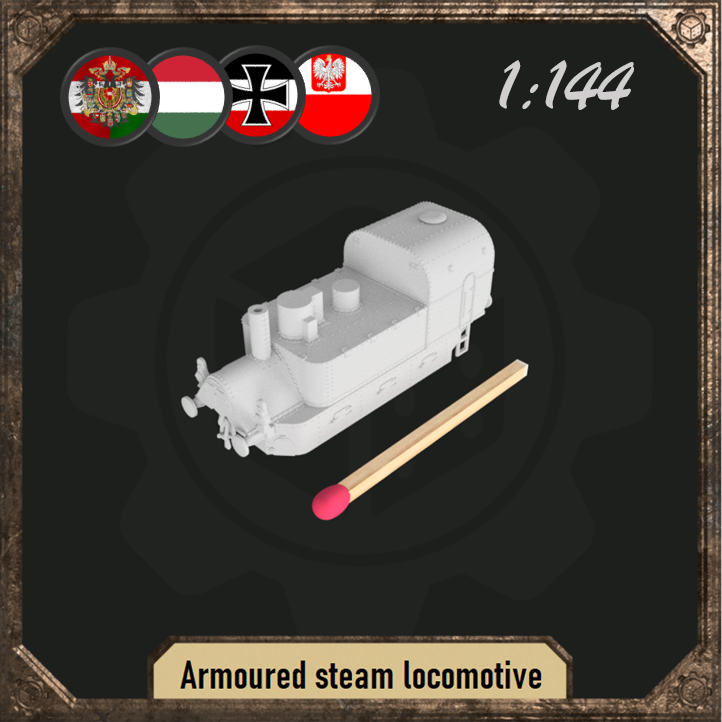 1/144 Armoured steam locomotive