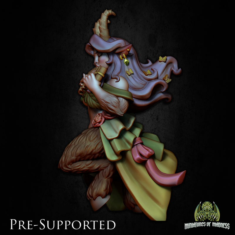 Cybel The Satyr [PRE-COLORED] 32mm Female Druid Bard - Only-Games