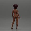Naked hip-hop black girl wtih curly hair - Only-Games