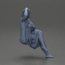 fat girl sitting after a shower wrapped in a towel - Only-Games