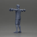 Man in the gym performing shoulder exercises with weights - Only-Games