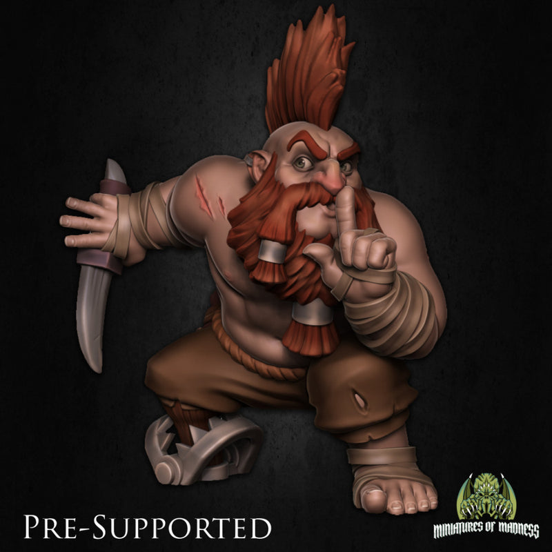 Turrag Kragspine [PRE-SUPPORTED] Slave Dwarf Prisoner Assassin - Only-Games