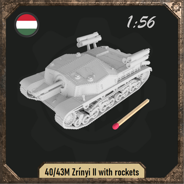 1/56 40/43M Zrínyi II with rocket launchers