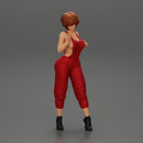 Mechanic girl in overalls repairs and maintains car - Only-Games