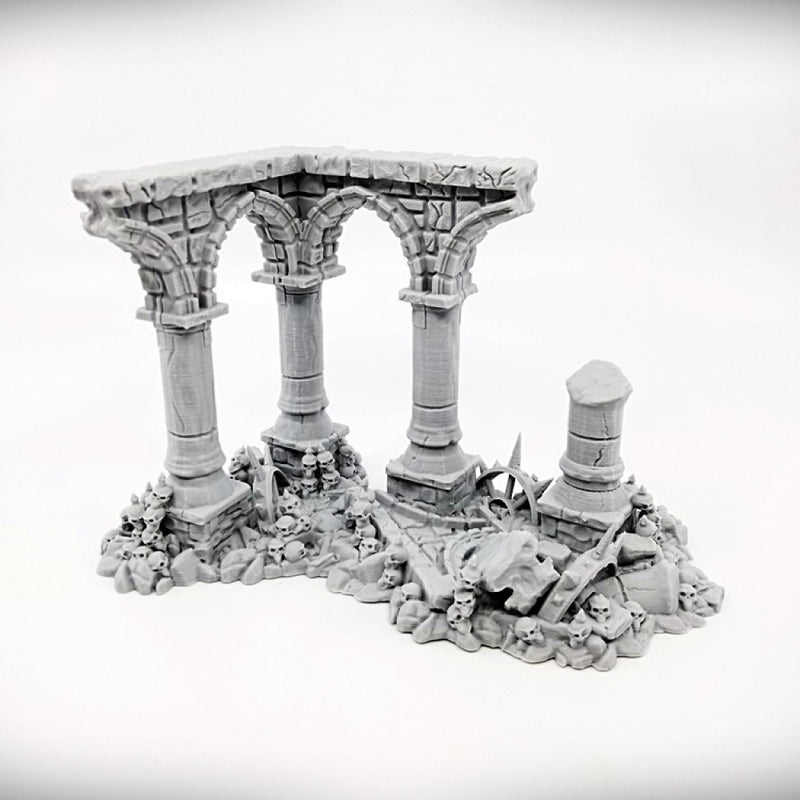 Ruined Columns Grimdark - Quad Column- Ancient Ruins - Only-Games