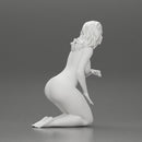 Naked girl sitting and covering her breasts - Only-Games