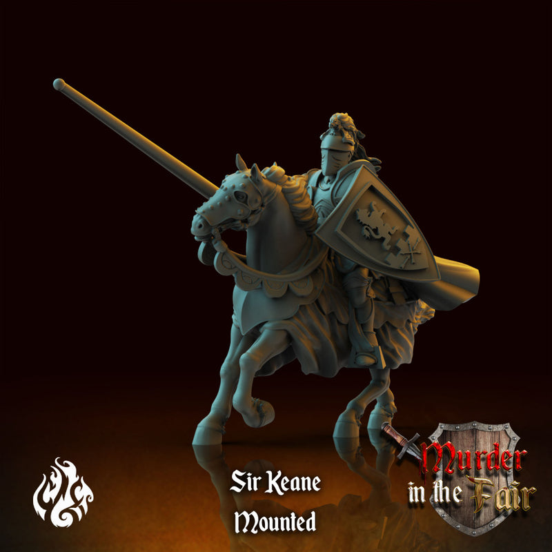 Sir Keane the Knight - 2 Versions: Mounted and on foot - Only-Games