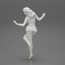 Sexy Woman In Dress Having Fun Holding One Leg - Only-Games