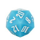 Jester's Bounce | 55mm Luminous D20 Silicone | Blue - Only-Games