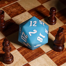 Jester's Bounce | 55mm Luminous D20 Silicone | Blue - Only-Games