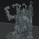 Skrapper Mekkanic - Saw & Wrench varients | Sci-Fi Orc Warlord Miniature | Scrap-Tech | Original Wargaming 32mm