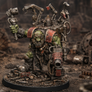 Skrapper Mekkanic - Saw & Wrench varients | Sci-Fi Orc Warlord Miniature | Scrap-Tech | Original Wargaming 32mm
