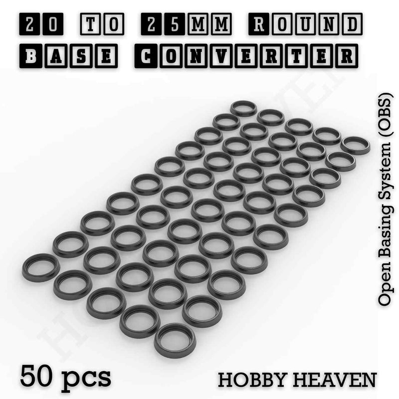 Round Bases Size Converters Round to Round 3d Print Full Range - Only-Games