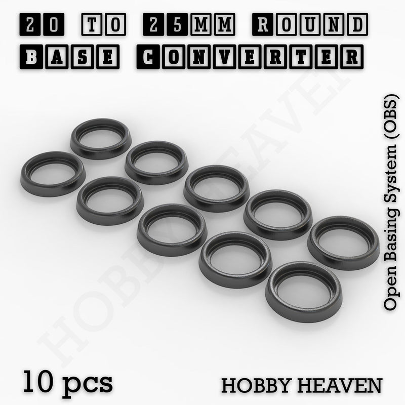 Round Bases Size Converters Round to Round 3d Print Full Range - Only-Games