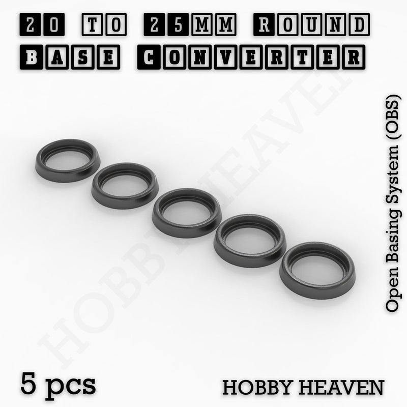 Round Bases Size Converters Round to Round 3d Print Full Range - Only-Games