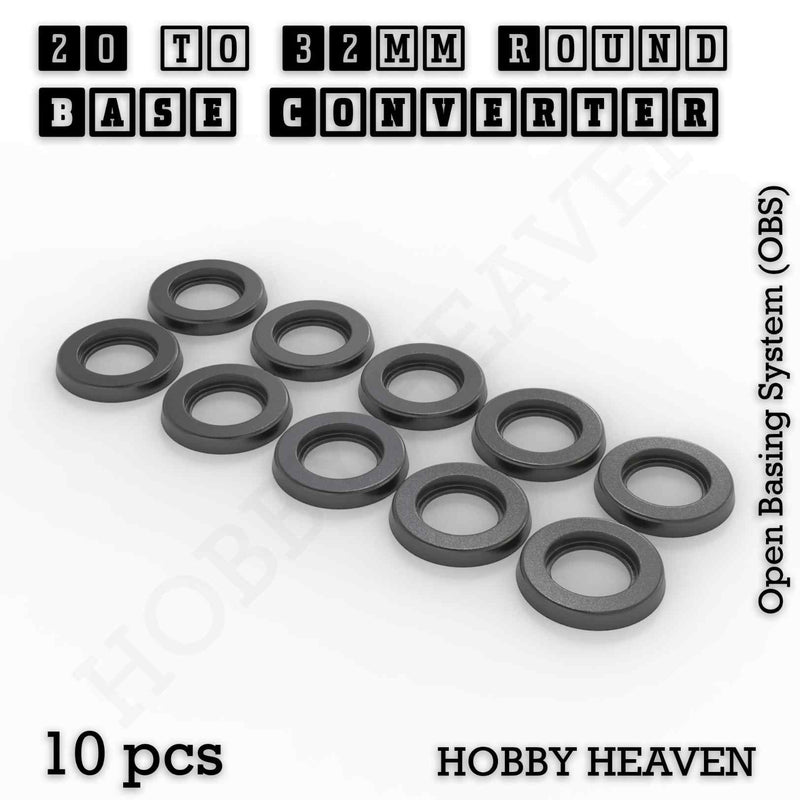 Round Bases Size Converters Round to Round 3d Print Full Range - Only-Games
