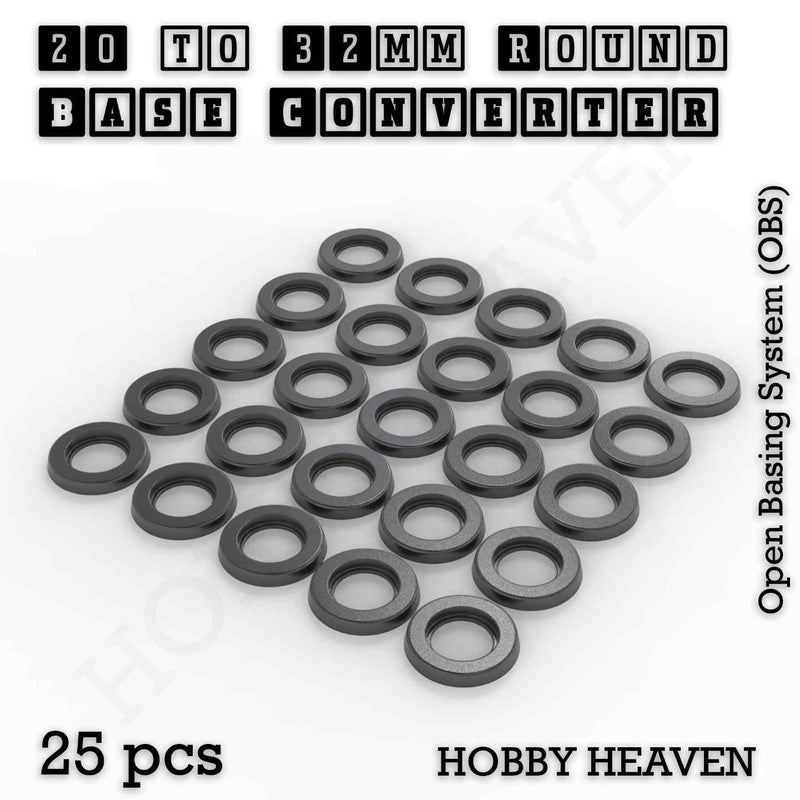 Round Bases Size Converters Round to Round 3d Print Full Range - Only-Games