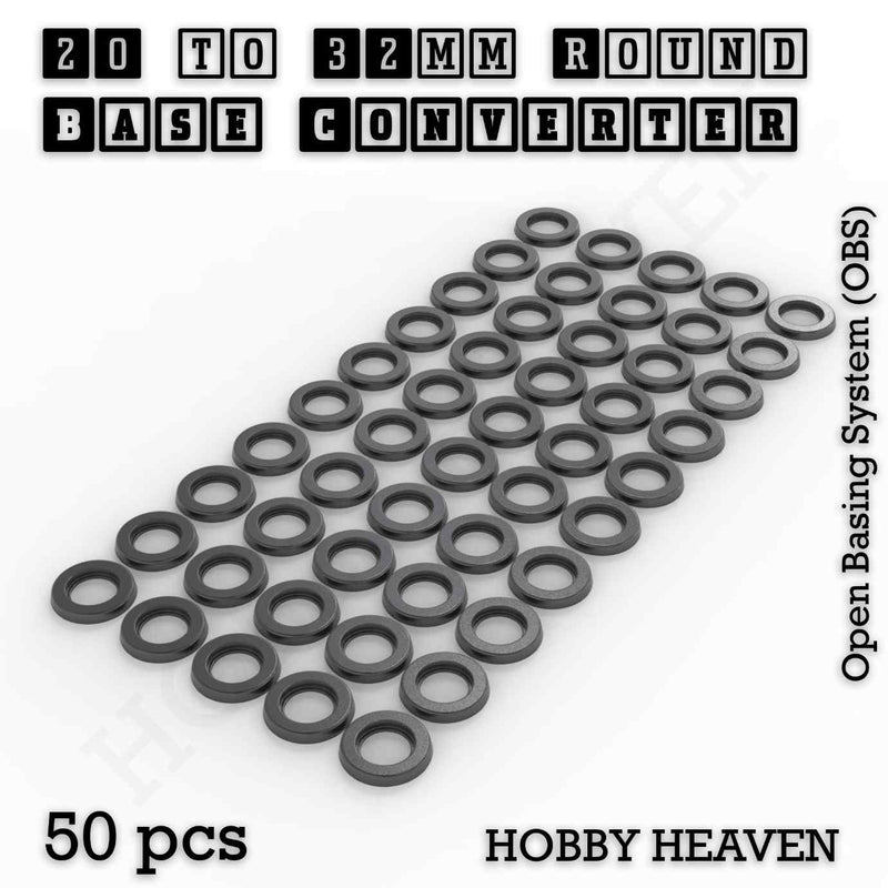 Round Bases Size Converters Round to Round 3d Print Full Range - Only-Games