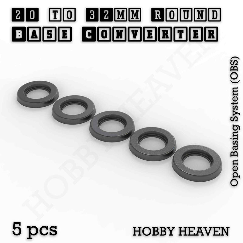 Round Bases Size Converters Round to Round 3d Print Full Range - Only-Games