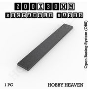 Rectangle Bases Range Sizes - 125x50mm to 200x175mm Large Sizes 3d Print Full Range Tabletop Games - Only-Games