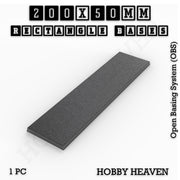 Rectangle Bases Range Sizes - 125x50mm to 200x175mm Large Sizes 3d Print Full Range Tabletop Games - Only-Games